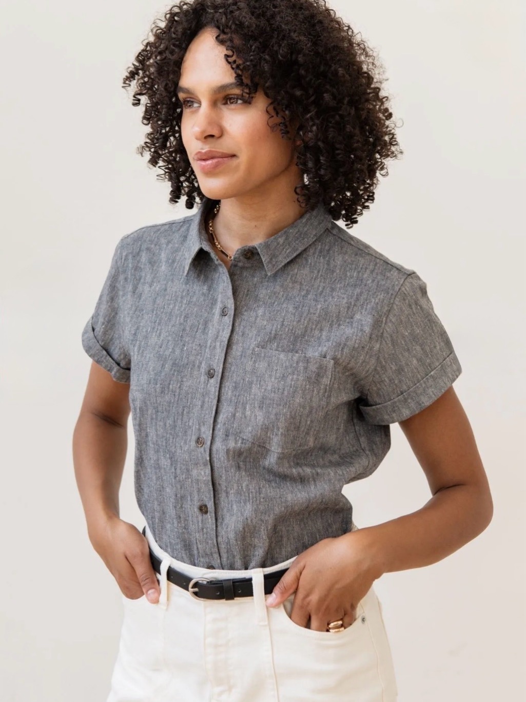 Bridge & Burn Bea Shirt In Slate